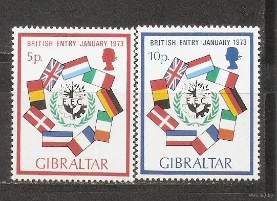 Гибралтар 1973 Флаги