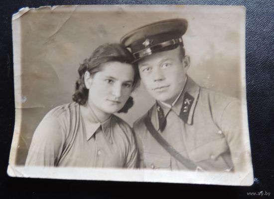 Фото "Офицер с невестой", 1940 г., Харьков