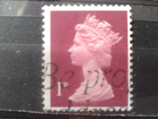 Англия 1971 Королева Елизавета 2  1 пенни