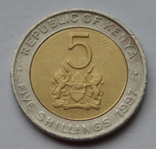Кения, 5 шиллингов 1997 г.