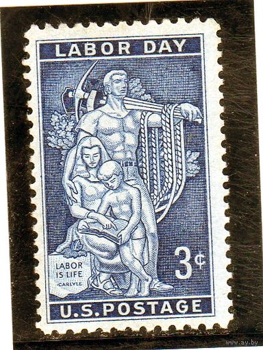 США.Ми-704. Мозаика, штаб-квартира AFL-CIO . Серия: День труда.1956