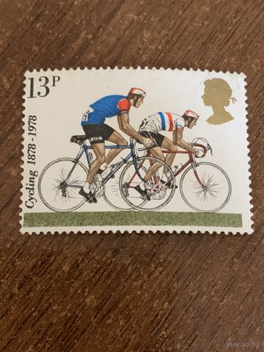 Великобритания 1978. 100 летие велосипедного клуба. Марка из серии