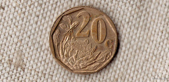 ЮАР 20 центов 2008