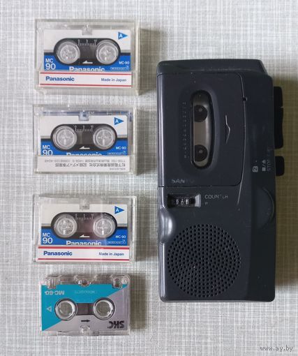 Диктофон Sanyo trc 570m ( + 4 касеты )