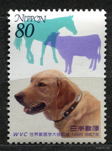 Фауна. Домашние животные. Собака. Япония. 1995. Полная серия 1 марка. Чистая