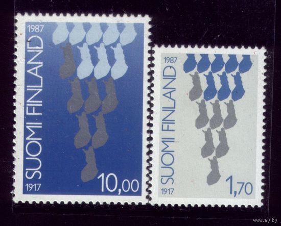 2 марки 1987 год Финляндия 1029-1030