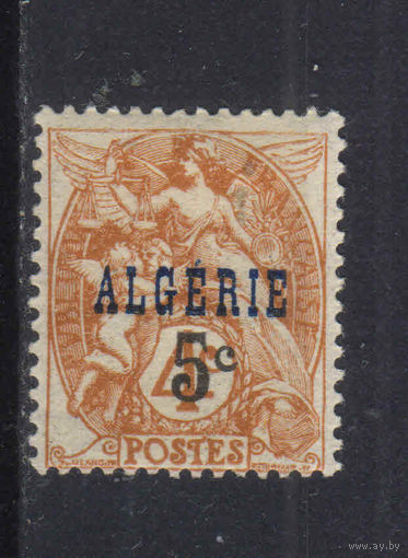 Fr  Колонии Алжир 1927 Надп на марке Франции Тип Бланк #87