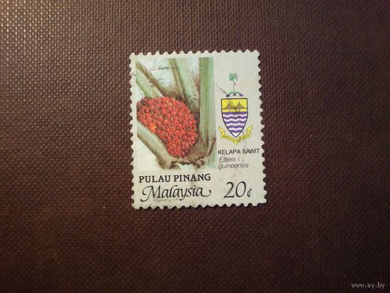 Малайские штаты 1986 г.Штат Пенанг .Сельскохозяйственные продукты-Масличная пальма ./14а/