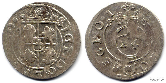 Полторак 1616, Сигизмунд III Ваза, Быдгощ. Рв - герб Абданак в щитке