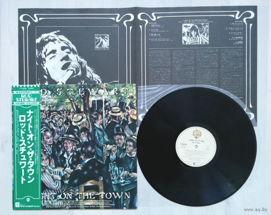 ROD STEWART - A Night On The Town (JAPAN винил LP 1976) как новый