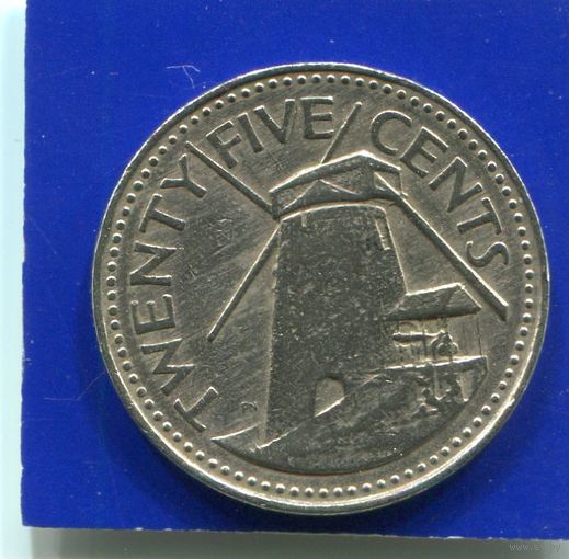 Барбадос 25 центов 1981