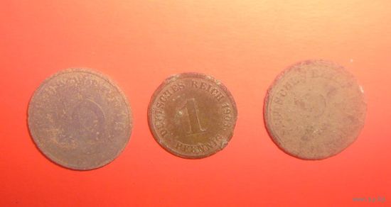 Монетки немецкие копанные.