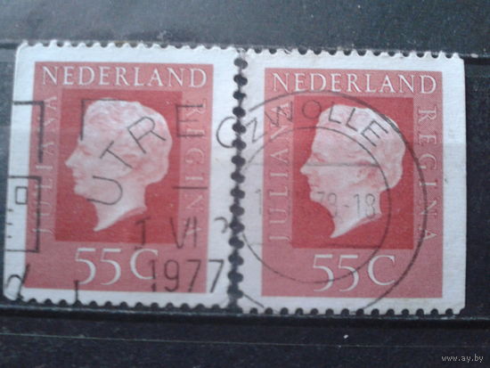 Нидерланды 1976 Королева Юлиана 55с марки из буклета