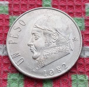 Мексика 1 песо 1982 года. Орел.