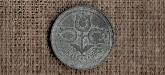 Нидерланды 10 центов 1943 /оккупация/цветок/(М*)