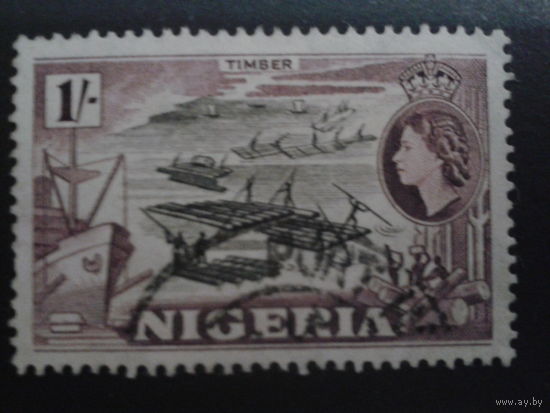 Нигерия 1953 колония Англии стандарт, плоты