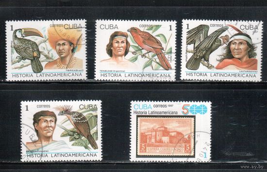 Куба-1987,(Мих.3121-) гаш.,  Фауна, Птицы