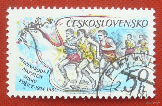 Чехословакия. Спорт. ( 1 марка ) 1980 года. 5-12.