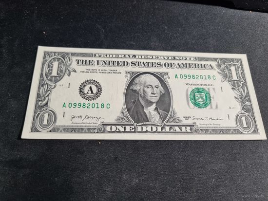 США 1 доллар 2017 А (UNC)