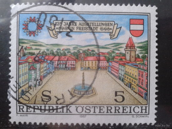 Австрия 1987 Городская площадь, герб города
