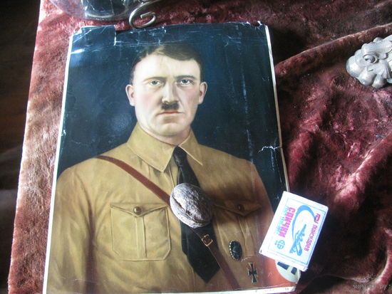 Плакат постер преступника Гитлер оригинал
