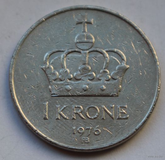 Норвегия, 1 крона 1976 г. ( Улаф V)