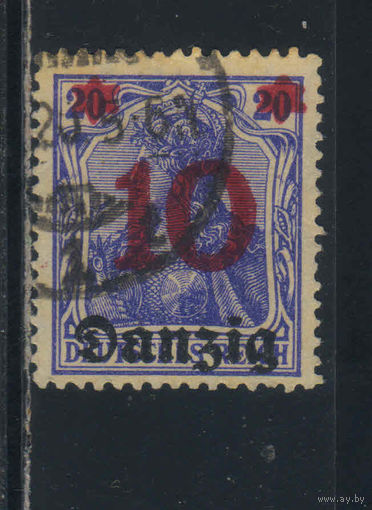 Данциг 1920 Надп на марках Германии #17