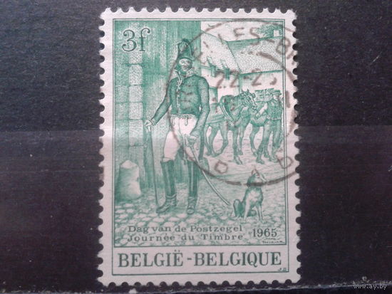 Бельгия 1965 День марки, Почтмейстер 19 века. Живопись