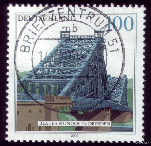 1 марка 2000 год Германия Мост 2109