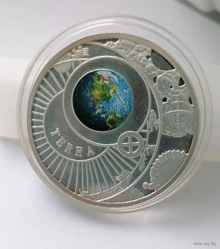 10 рублей 2012 г. Земля. Солнечная система