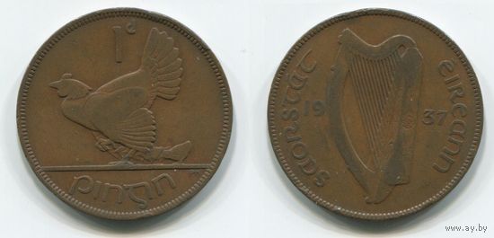 Ирландия. 1 пенни (1937)