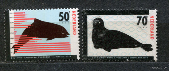 Морская фауна. Нидерланды. 1985. Полная серия 2 марки. Чистые
