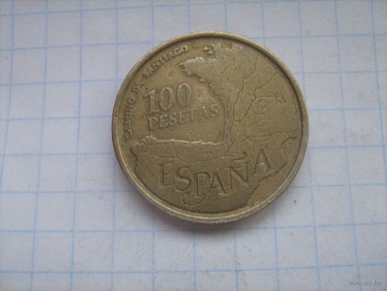 Испания 100 песет 1993г. km922