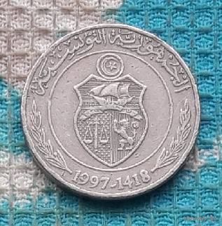 Тунис 1/2 динар 1996-1416 гг..