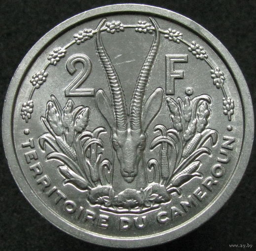 1к Камерун 2 франка 1948 ТОРГ уместен  В КАПСУЛЕ распродажа коллекции