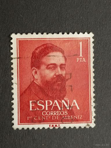 Испания 1960. 100 лет со дня рождения Исаака Альбениса, 1860–1909 гг.