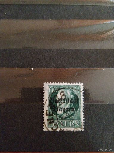 1919 республика Бавария мих 126IIA оценка 1,8евро король Леопольд 3 надпечатка (2-3)