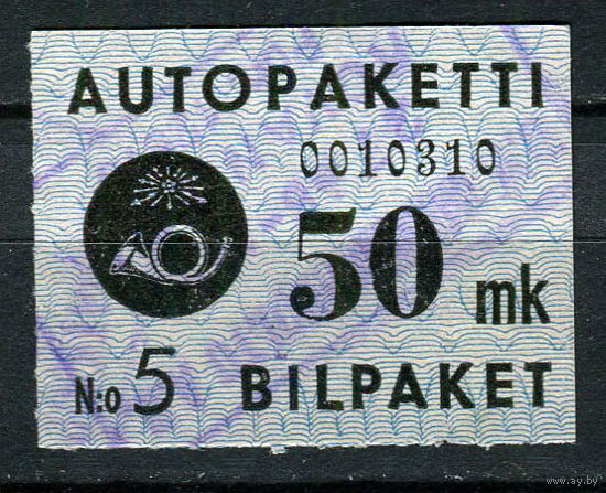 Финляндия - 1949 - Посылочная марка 50М - [Mi.4ap] - 1 марка. Гашеная.  (Лот 74AB)
