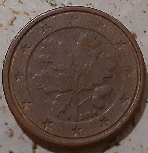 Германия 1 евроцент, 2004"F" - Штутгарт (7-1-19)