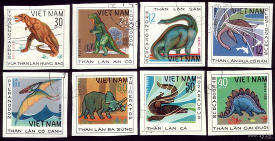 8 марок 1979 год Вьетнам Доисторические животные 1007 U-1014 U