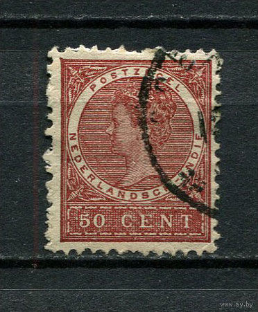 Нидерландская Индия - 1902/1906 - Королева Вильгельмина 50С - [Mi.52] - 1 марка. Гашеная.  (Лот 24Dt)