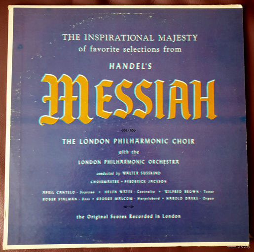 LP Handel. Messian 1962 (1 st)