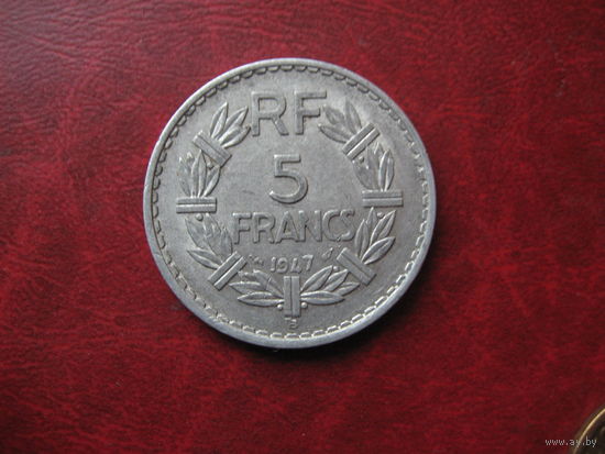 5 франков 1947 год В Франция