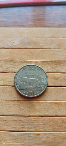США 25 центов (квотер) 2005 г. P. Западная Вирджиния