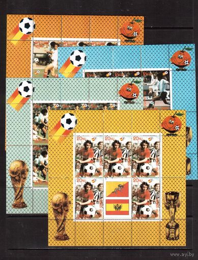 Бутан-1982 (Мих.766-769) , ** , Спорт, ЧМ по футболу, 4 м/л
