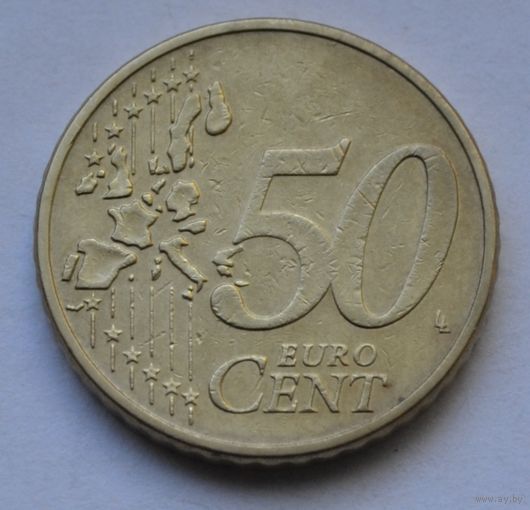 Германия, 50 евроцентов 2002 г. (D)
