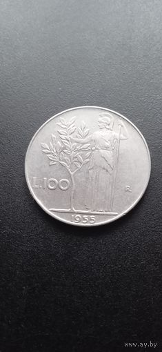 Италия 100 лир 1955 г.