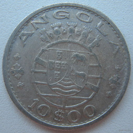Ангола 10 эскудо 1955 г.
