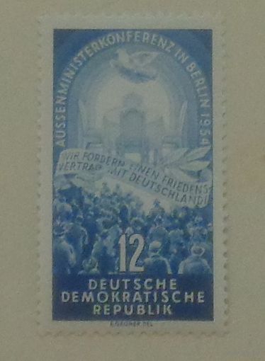 Берлинская конференция. ГДР. Дата выпуска:1954-01-25