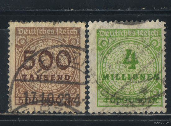 Германия Респ 1923 Инфляция Респ 1923 Инфляция Номинал Стандарт #313,316